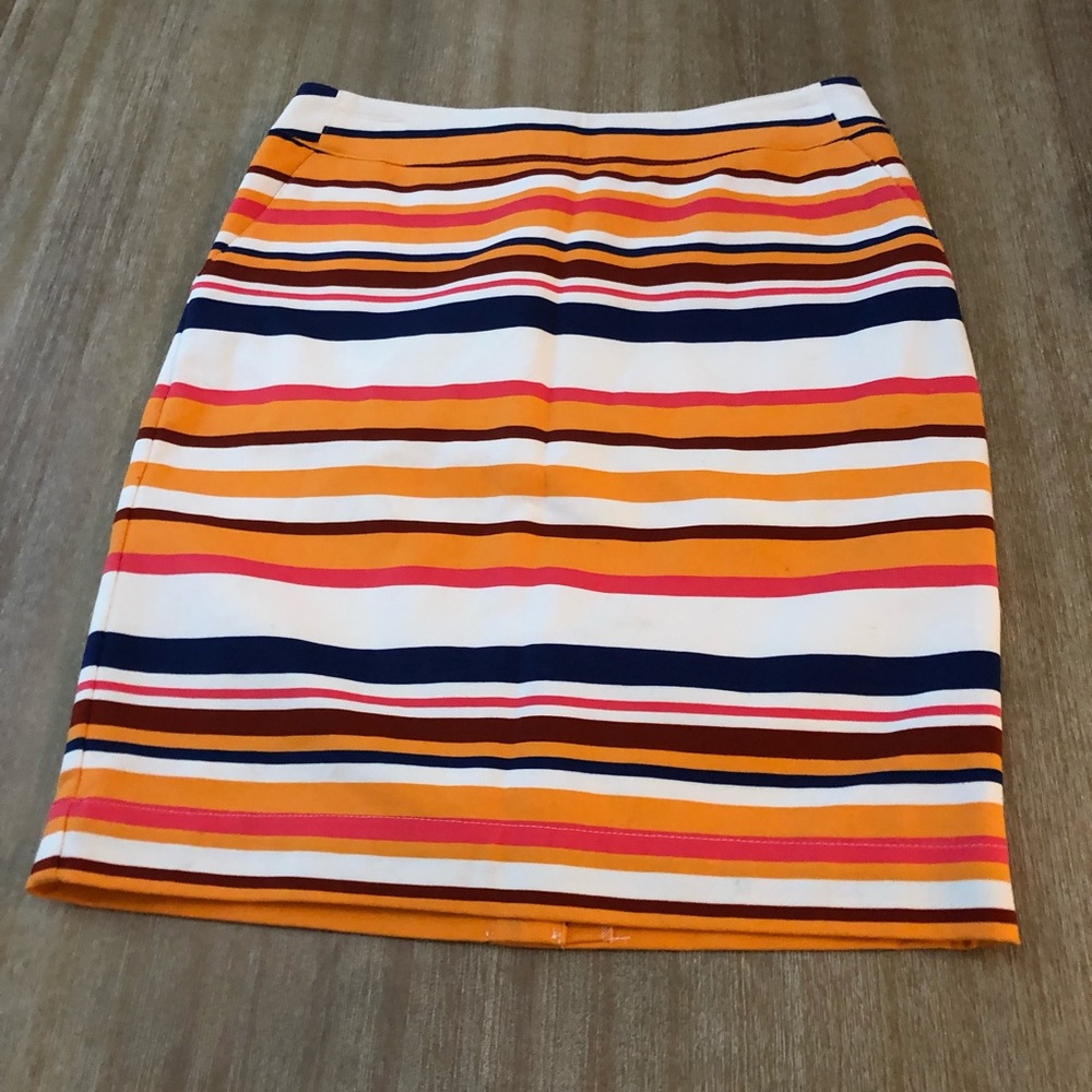 Striped Pencil Skirt